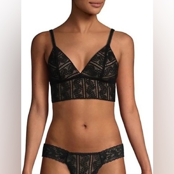 NWT Hanky Panky Linear Lace Longline Bralette - Picture 2 of 6